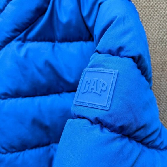 Baby Gap Reversible Puffer Jacket / Coat 18 - 24 months * Blue / Camo (Green) - Picture 3 of 6